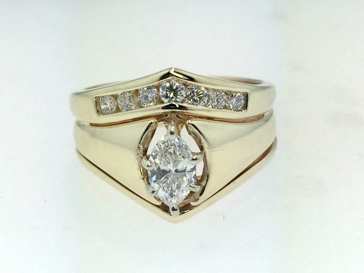 Custom Design Gold Diamond Ring