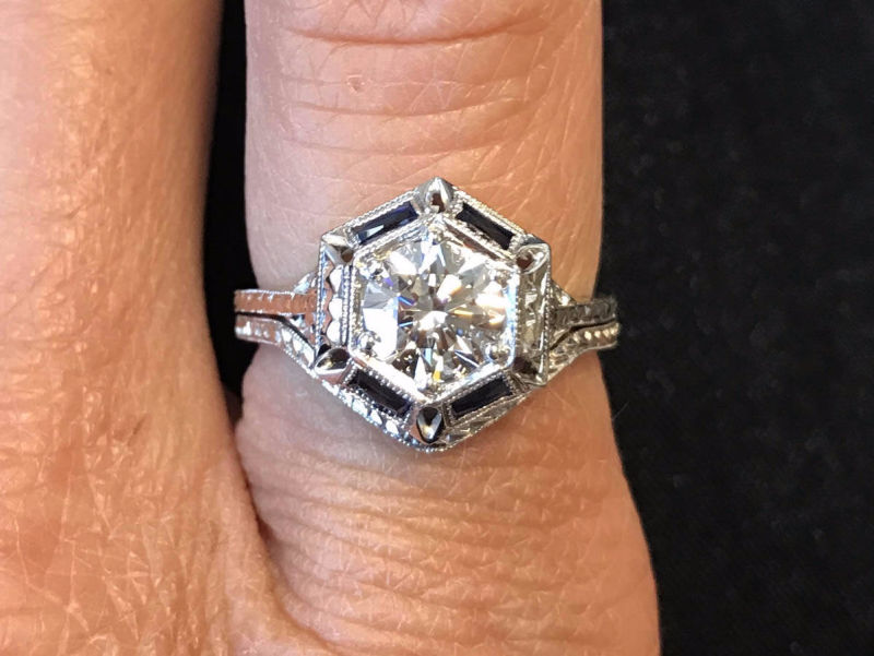 Custom Design Gold Diamond Ring