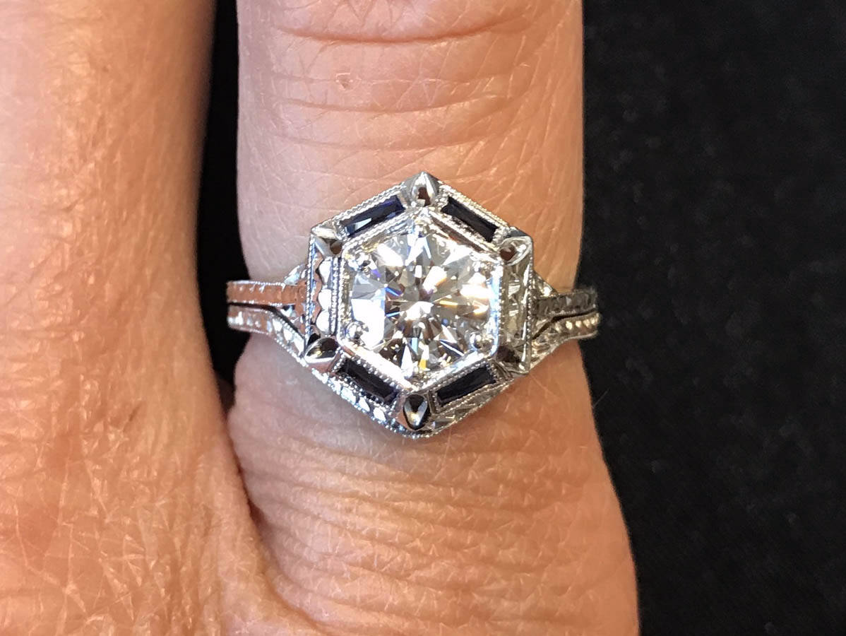 Custom Design Gold Diamond Ring