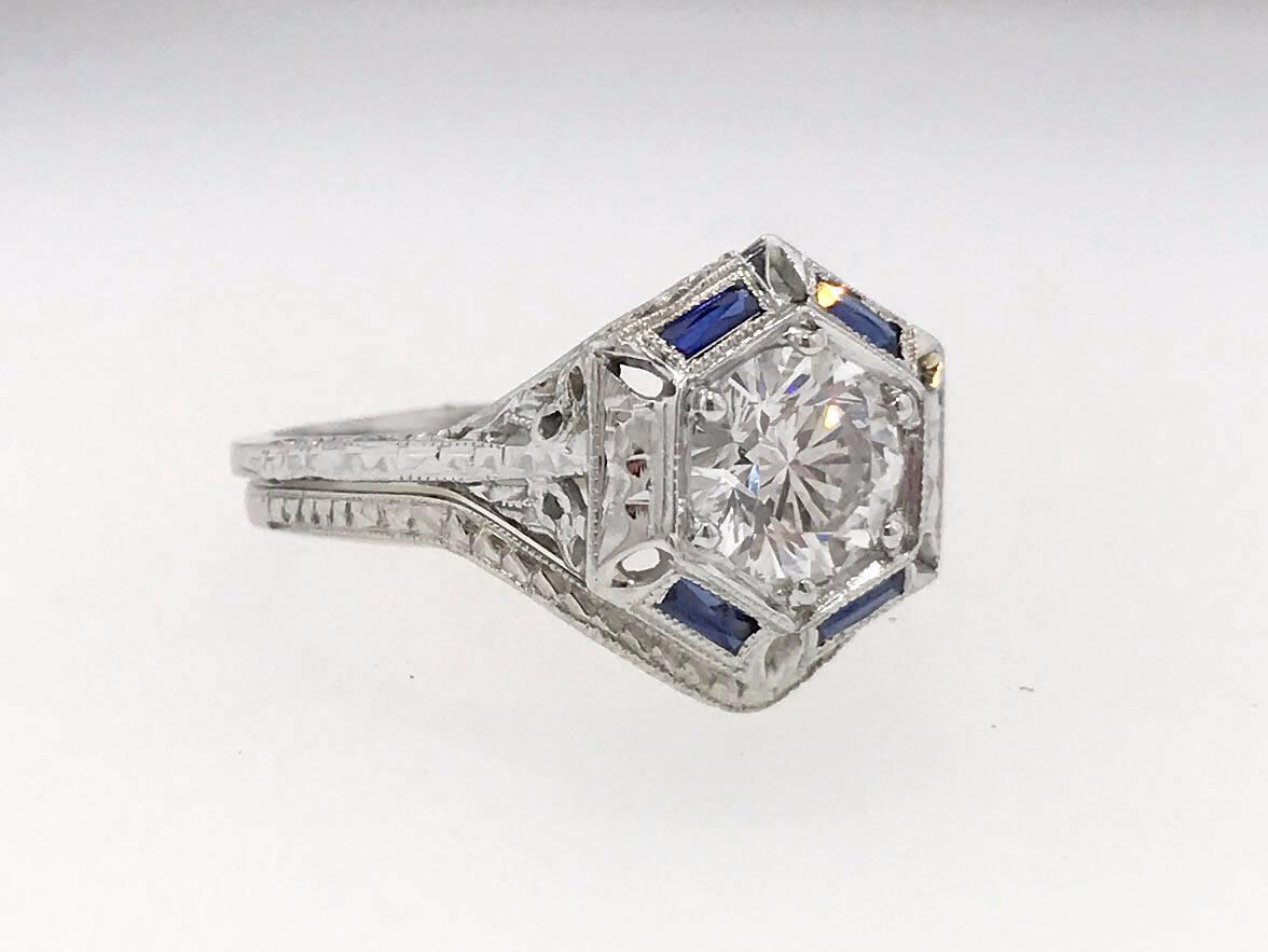 Custom Design Gold Diamond Ring