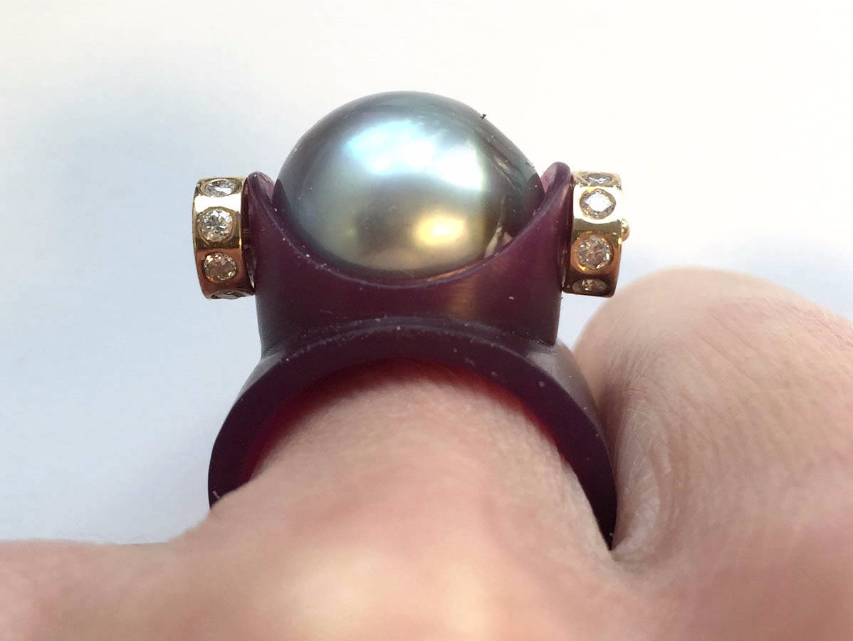 Custom Design Gold Diamond Ring