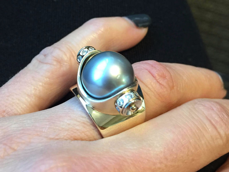 Custom Design Gold Diamond Ring