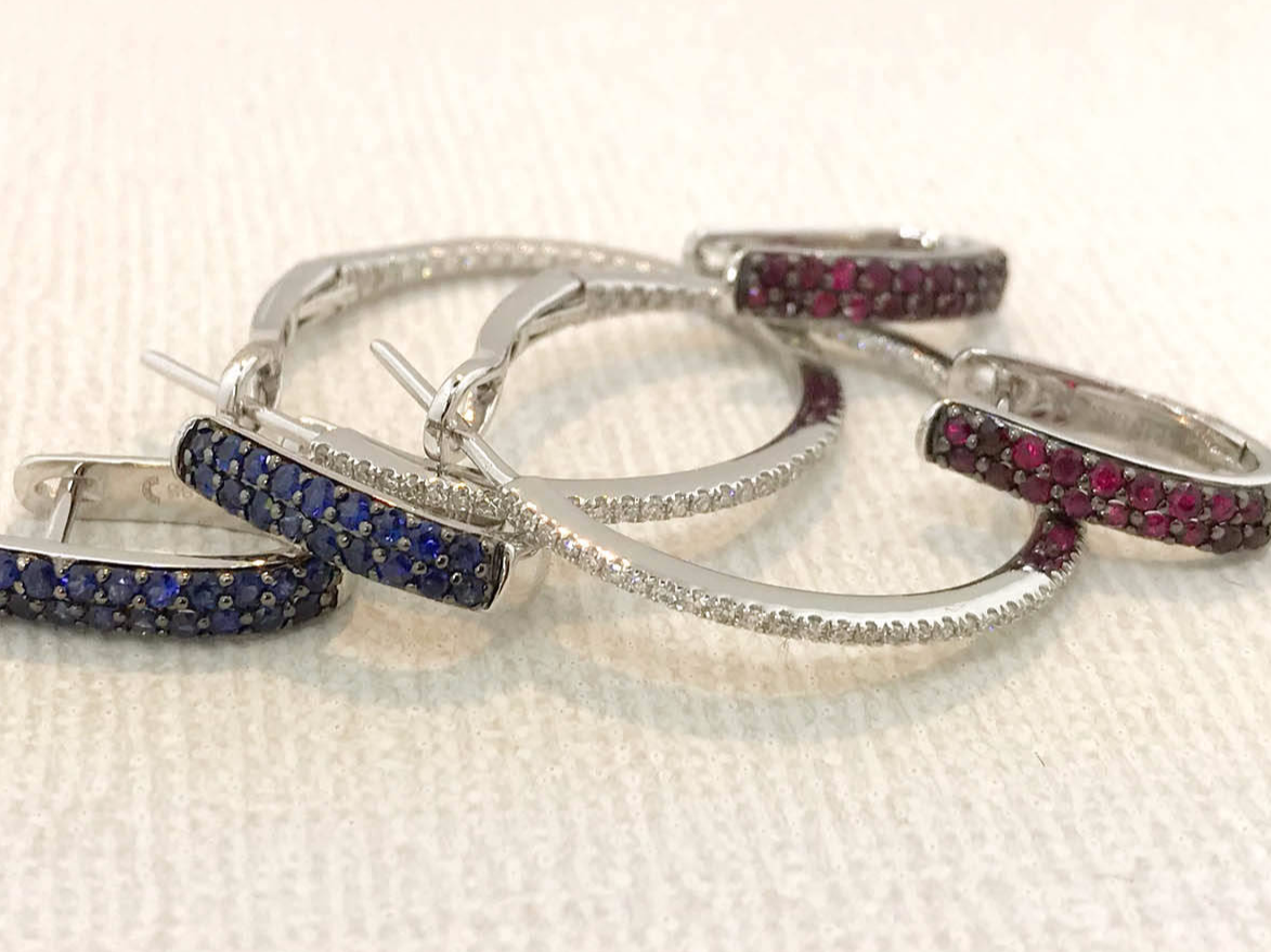 Custom Design Jewelry Gold Diamond Earrings