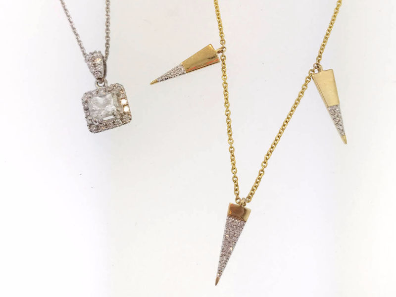 Custom Design Jewelry Gold Diamond Necklace