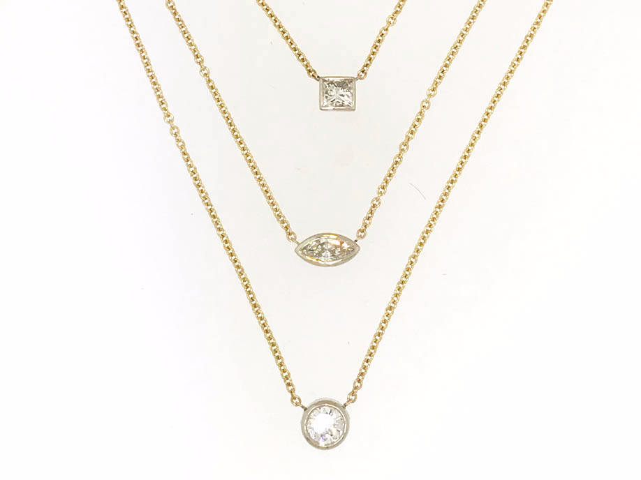 Custom Design Jewelry Gold Diamond Necklace