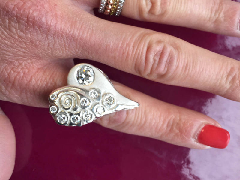 Custom Design Gold Diamond Ring