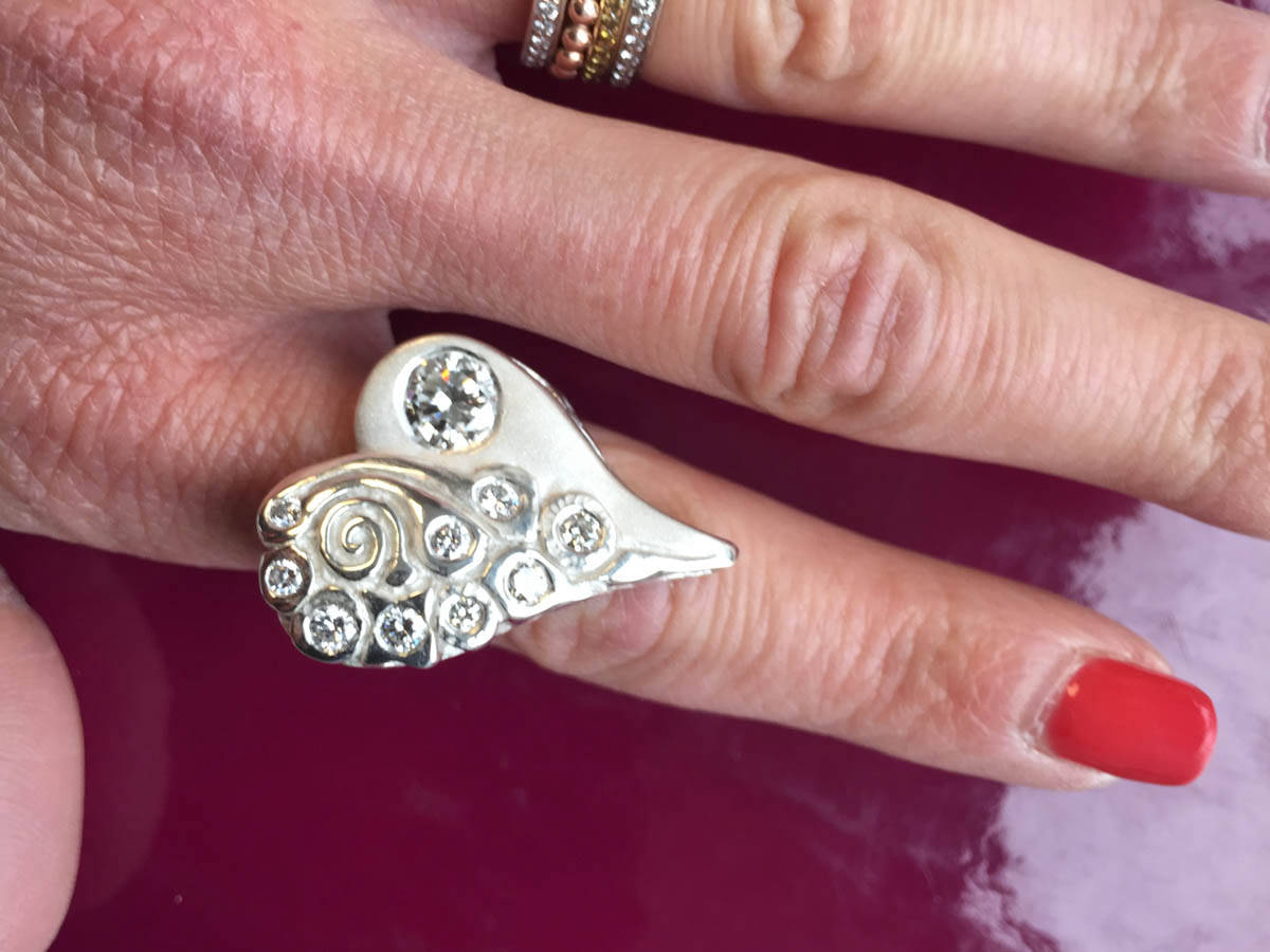 Custom Design Gold Diamond Ring