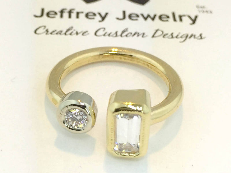 Custom Design Gold Diamond Ring