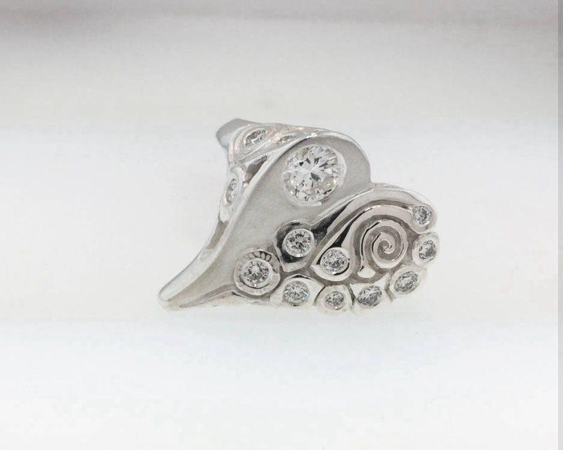 Custom Design Gold Diamond Ring