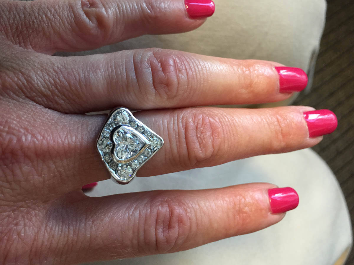 Custom Design Gold Diamond Ring