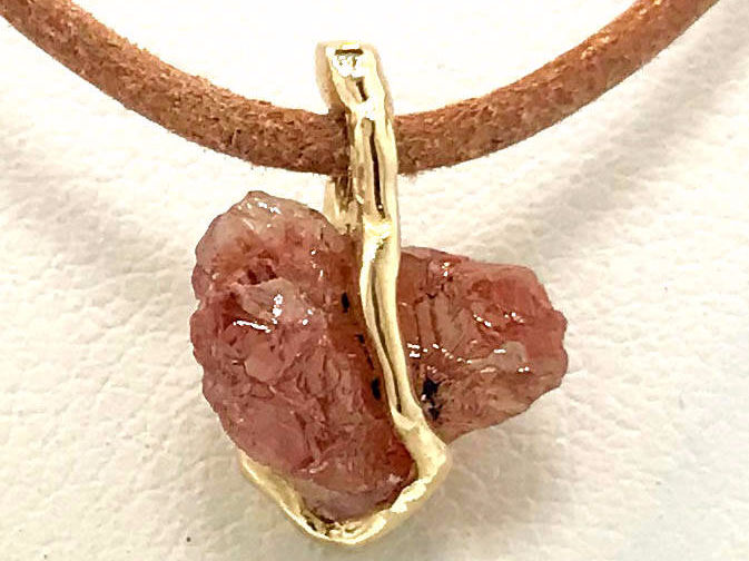 Custom Design Raw Uncut Diamond Necklace